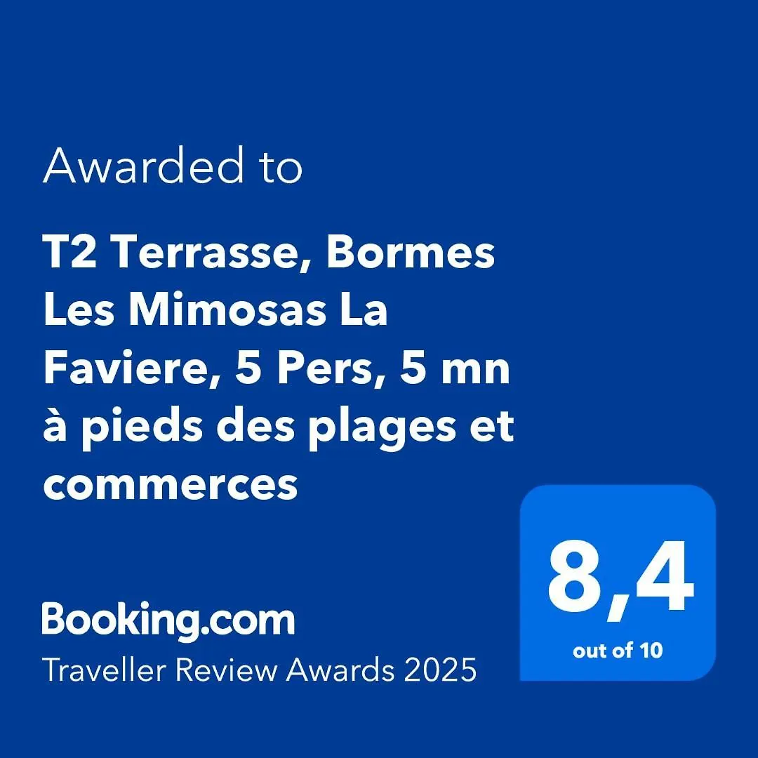 T2 BORMES LES MIMOSAS, La Faviere à 5 mn à pieds de la plage